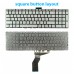 Πληκτρολόγιο Laptop HP 15-AB 15-AU 15-BC 15-AE 15-AW 15-AE 15-AS 15-AH HP Omen 17-W100 DE QWERTZ  Γερμανικό SILVER με Backlight και οριζόντιο ENTER